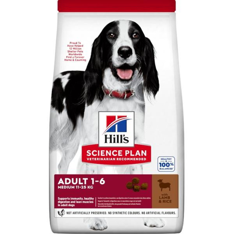 Hill's Science Plan Canine Adult Medium Lamb & Rice Dry 18 kg