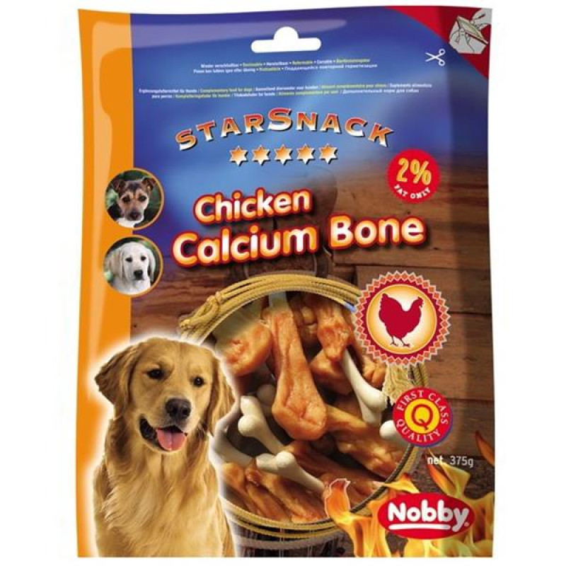 Nobby pamlsek - StarSnack Barbecue Chicken Calcium Bone 7,5 cm, 375 g 