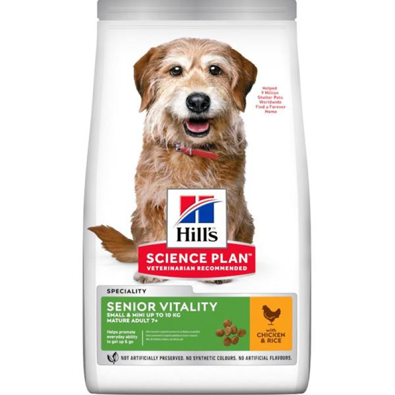 Hill's Science Plan Canine Mature Adult 7+ Senior Vitality S & M Chicken Dry 6 kg