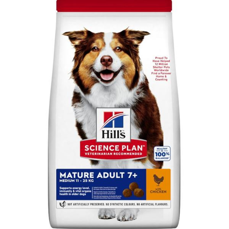 Hill's Science Plan Canine Mature 7+ Medium Chicken Dry 14 kg