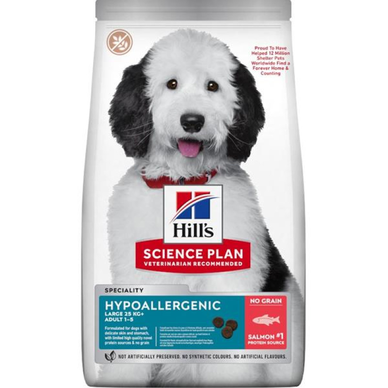 Hill's Science Plan Canine Adult Hypoallergenic Large Breed Salmon Dry 12 kg