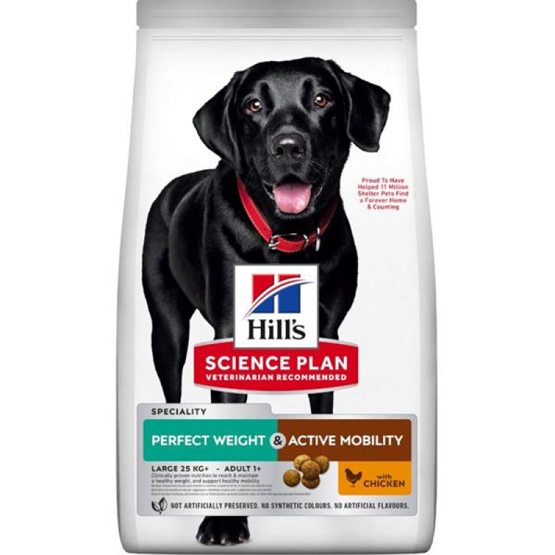 Hill's Science Plan Canine Adult Perfect Weight & Active Mobility Large Breed Dry 12 kg