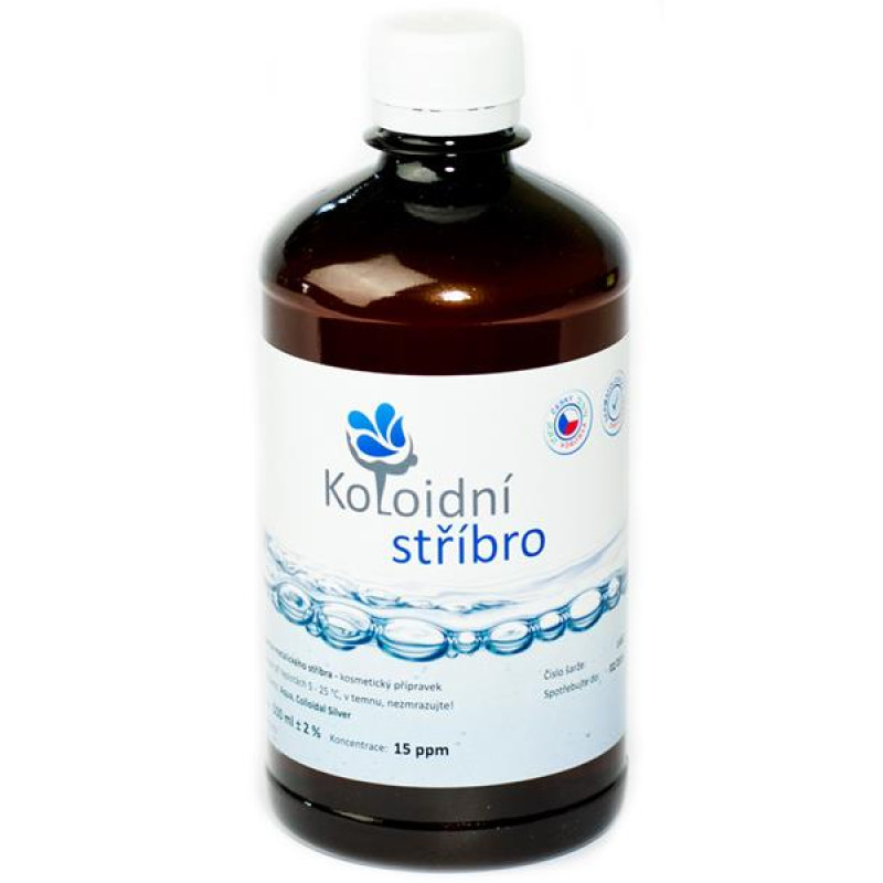 Koloidní stříbro 15ppm sol 500ml