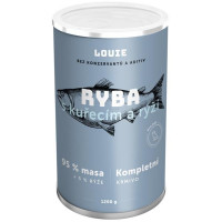 Louie konz. pro psy ryba s kuřecím a rýží 1200 g