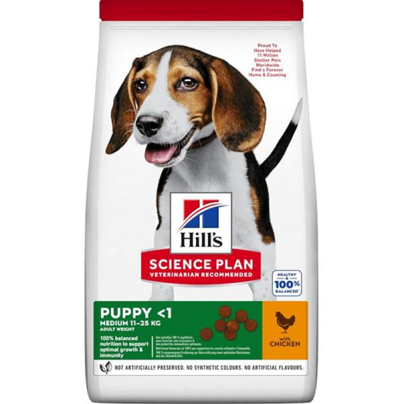 Hill's Science Plan Canine Puppy Medium Chicken Dry 2,5 kg