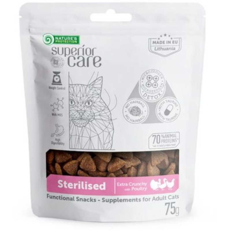 Nature's Protection Superior Care Cat Snack Sterilised 75 g 