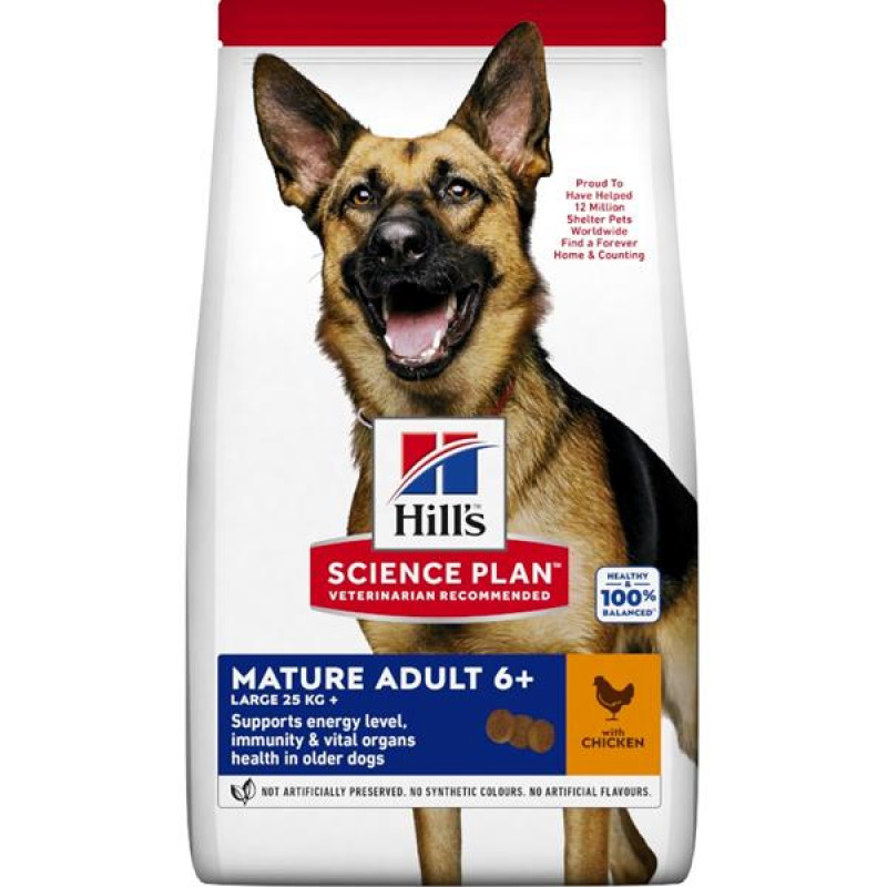 Hill's Science Plan Canine Mature 6+ Large Breed Chicken Dry 18 kg