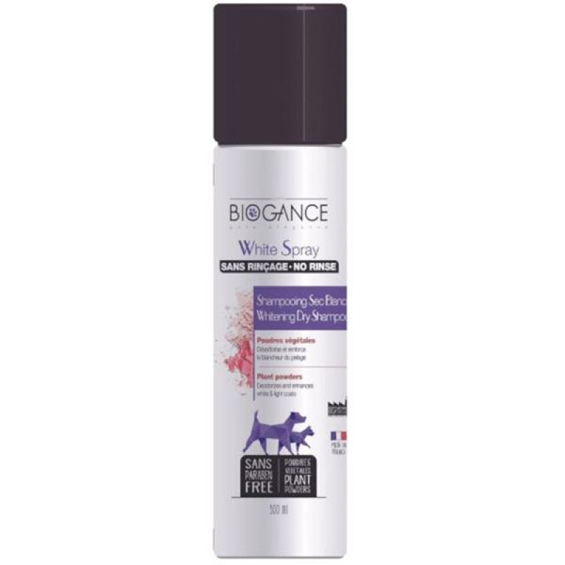 Biogance White spray -suchý šampon na bílou srst 300 ml