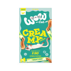 WOW Cat lízací pyré Creamy s hovězím 5x15g