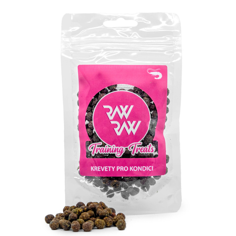 RAW RAW Training Treats Krevety pro kondici 60g