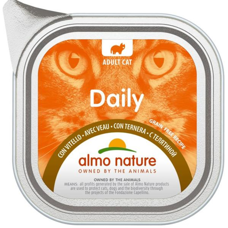 Almo Nature Daily Menu cat van. telecí 100g