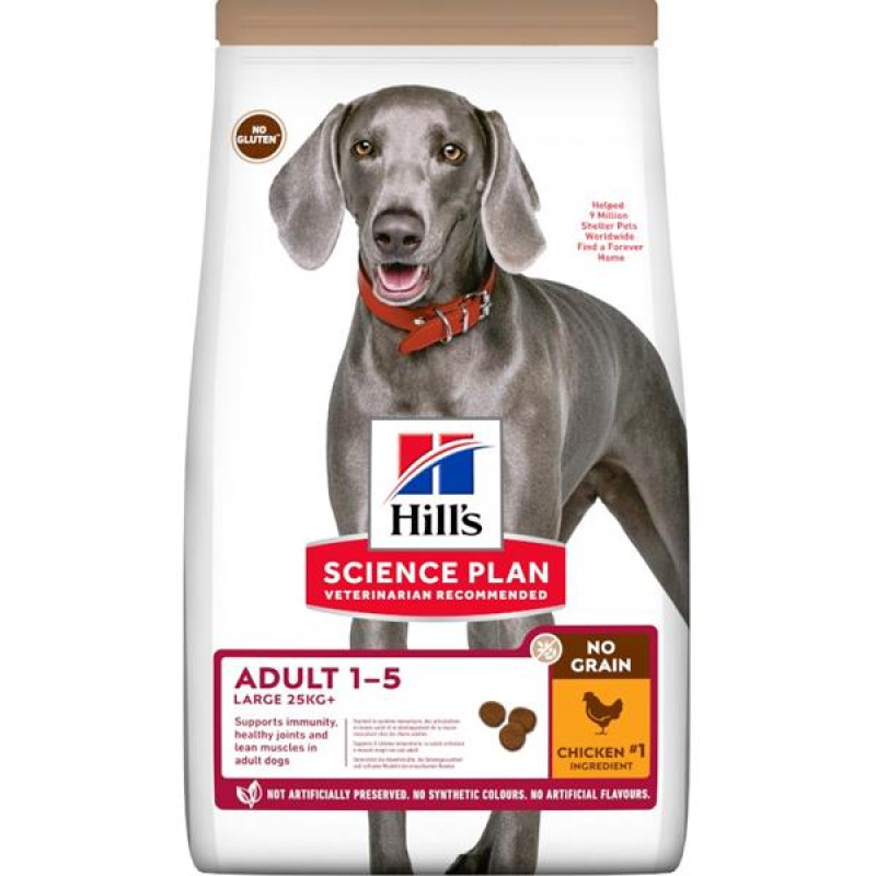 Hill's Science Plan Canine Adult No Grain Large Breed Chicken Dry 14 kg