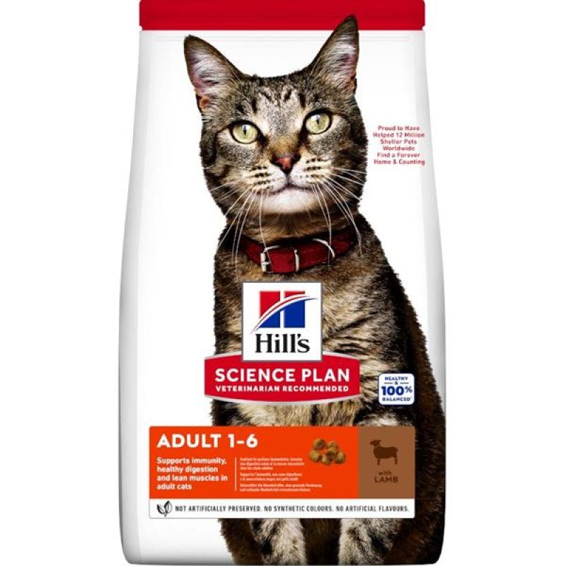 Hill's Science Plan Feline Adult Lamb & Rice Dry 10 kg