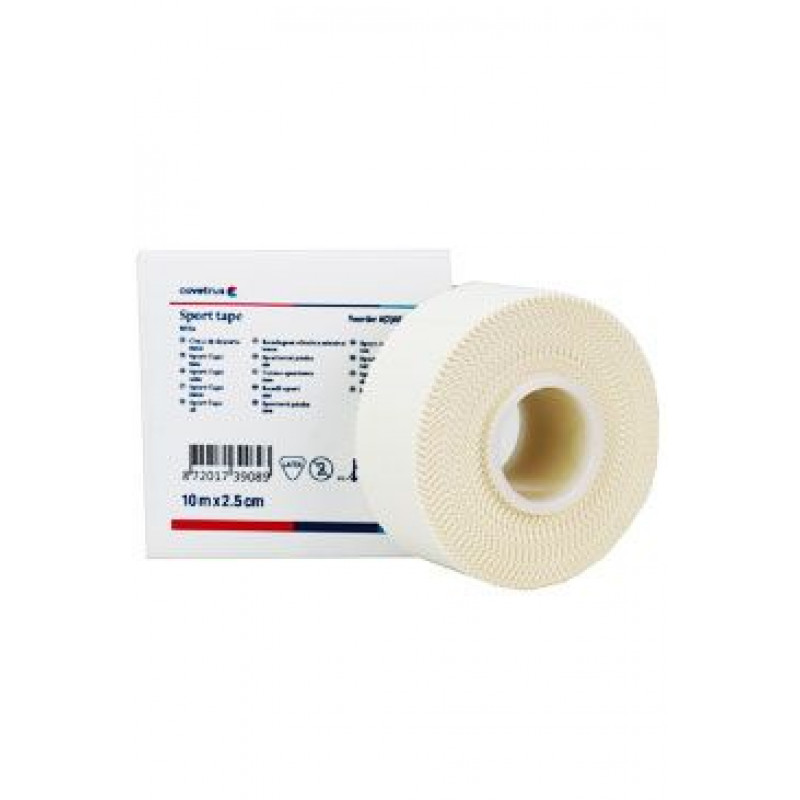 Náplast CVET Sport-Tape 2,5cm/10m bílá