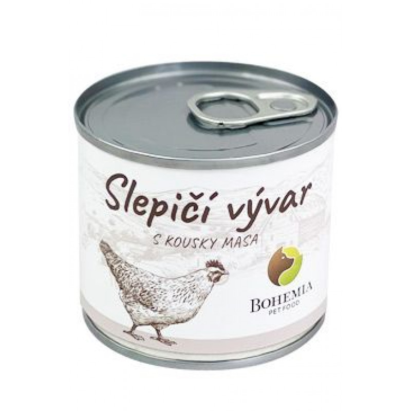 BOHEMIA Vývar Slepičí s kousky masa 140ml