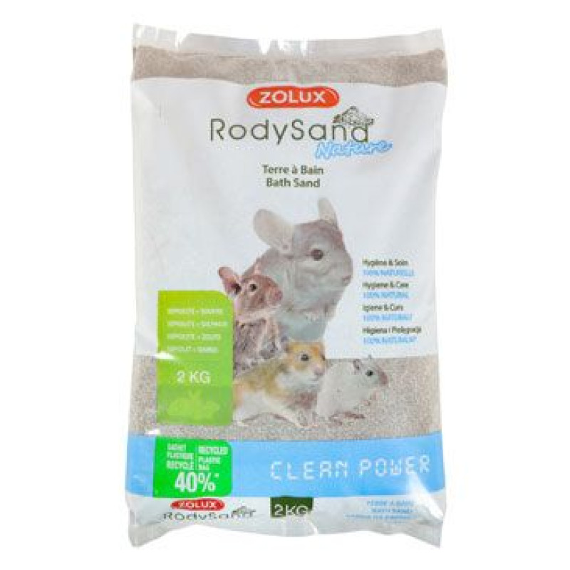 Písek pro hlodavce RodySand Nature 2kg Zolux