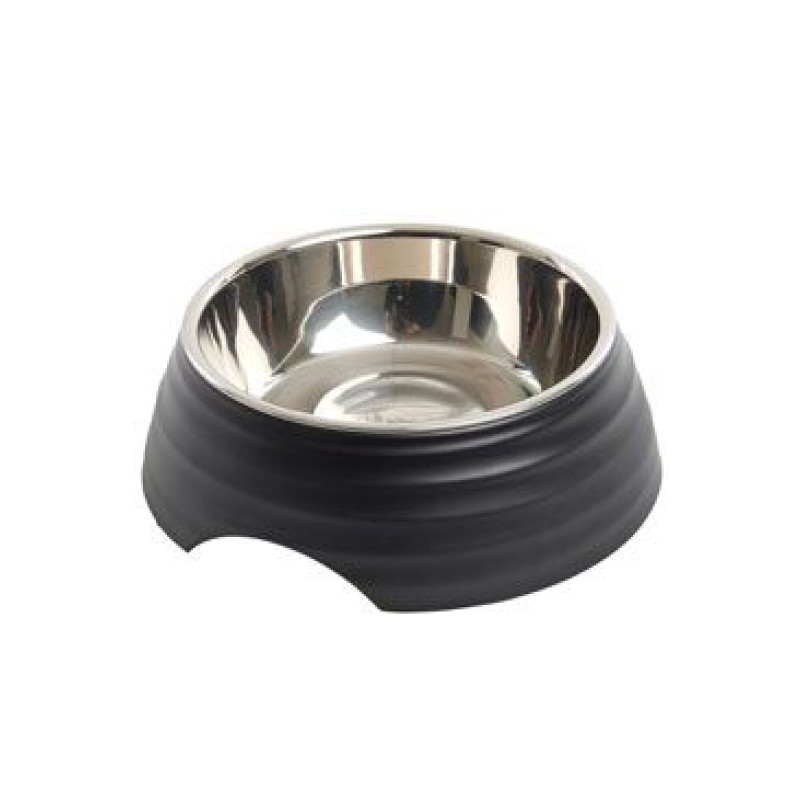 Miska melamin Frosted Ripple Bowl 350ml černá BUSTER