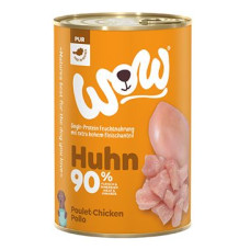 WOW konzerva PUR Kuřecí monoprotein 400g