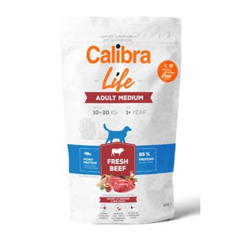 Calibra Dog Life Adult Medium Fresh Beef 100g