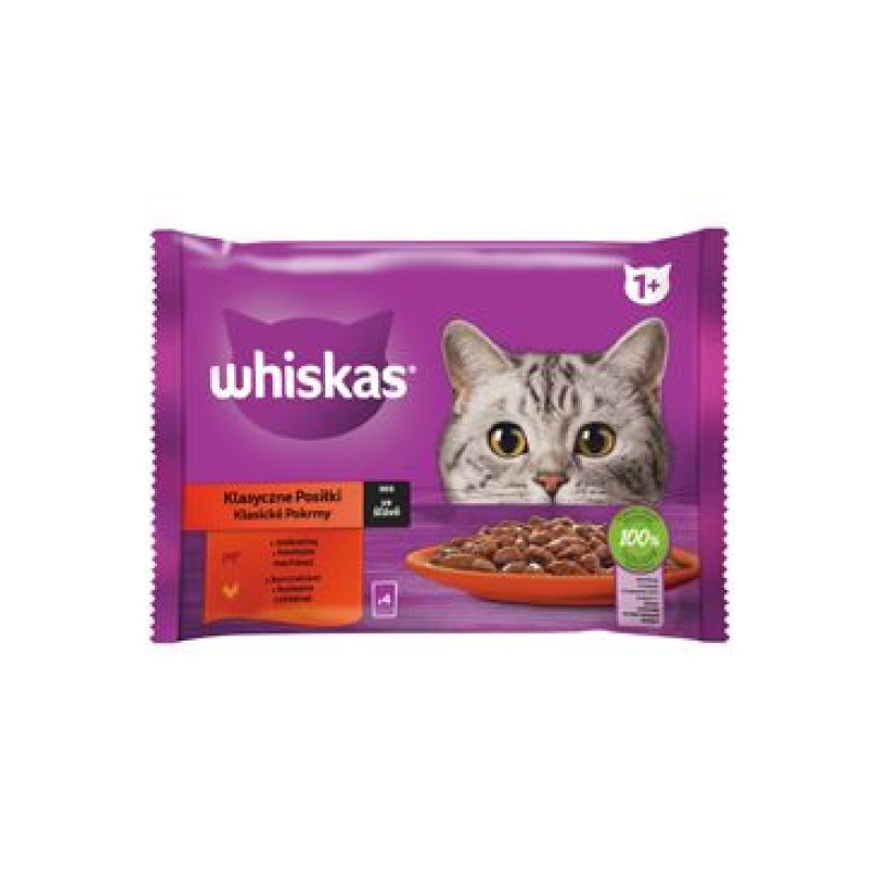 Whiskas kaps. Klas. výběr zel. šťávy 4x85g