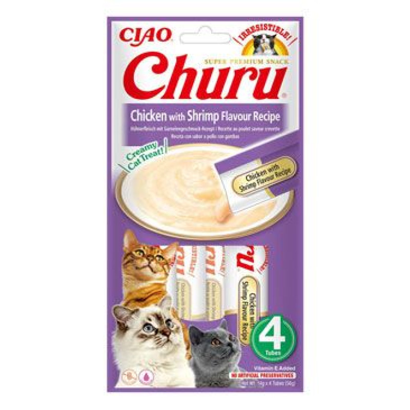 Churu Cat Chicken with Shrimp Flavour Recipe 4x14g