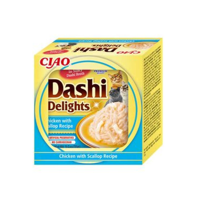 Churu Cat CIAO Dashi kuře s hřebenatkou 70g