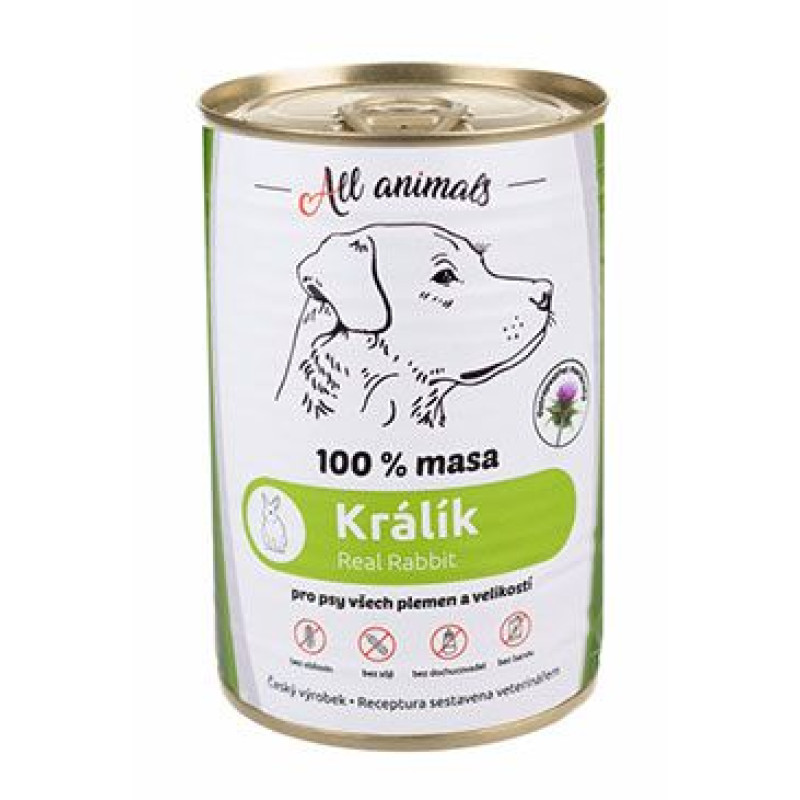 All Animals DOG králík mletý 400g