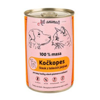 All Animals kočkopes Telecí jatýrka 400g