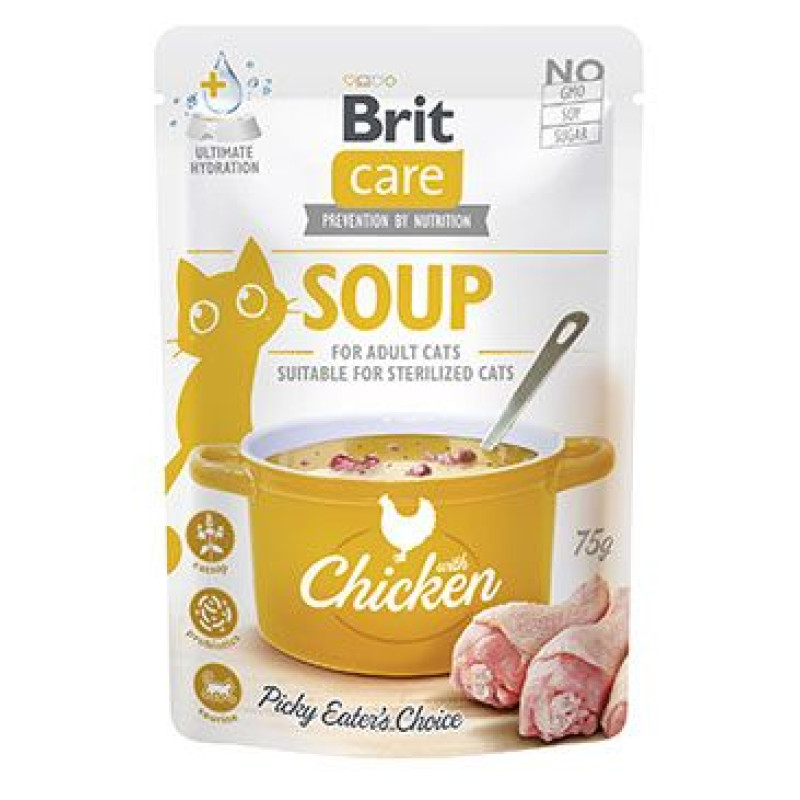 Brit Care Cat Soup with Chicken 75g | spokojenezvire.cz