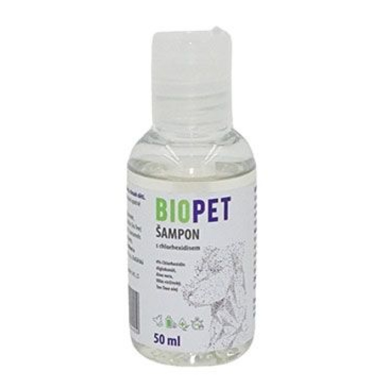 BIOPET Chlorhexidine šampon 4% 50ml