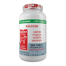 Giom S pes Kalcium 360 tbl+25% zdarma