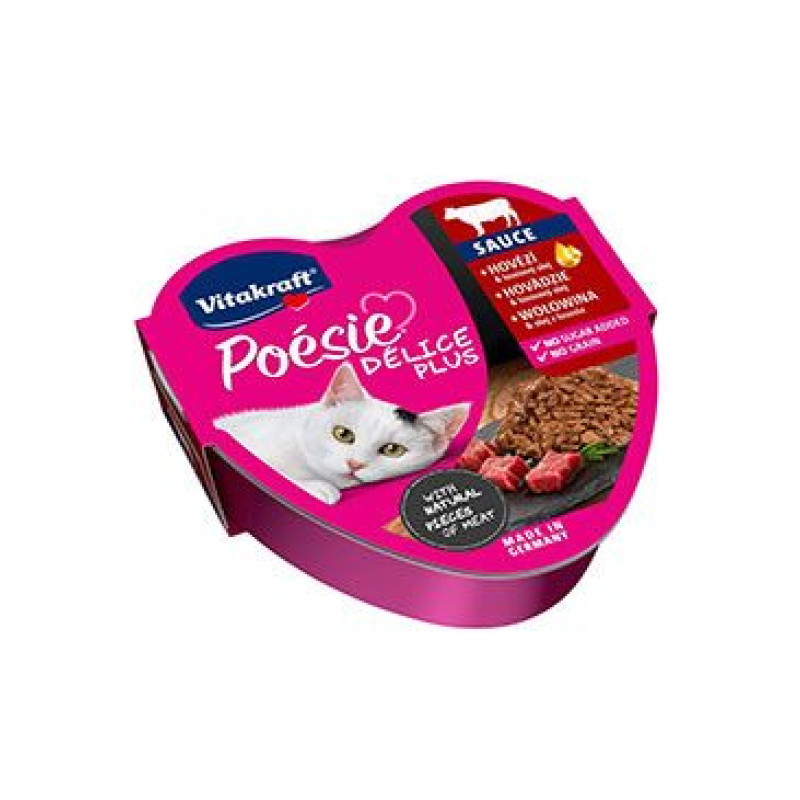 Vitakraft Cat Poésie Déli Plus Sauce vanička hovězí85g