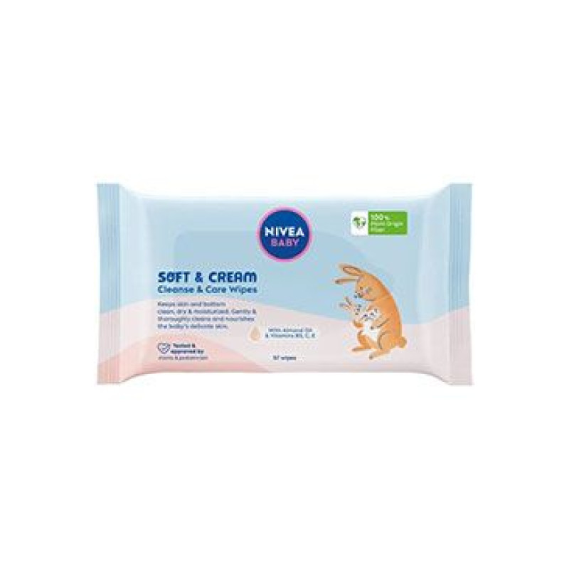 Nivea Baby ubrousky čistící Soft&Cream 57ks