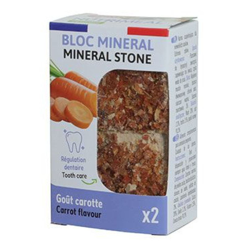 Minerální kámen NUTRIMEAL hlodavci mrkev 2x100g Zolux