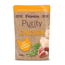 Fitmin cat Purity kuřecí se srdíčky kapsa 100g