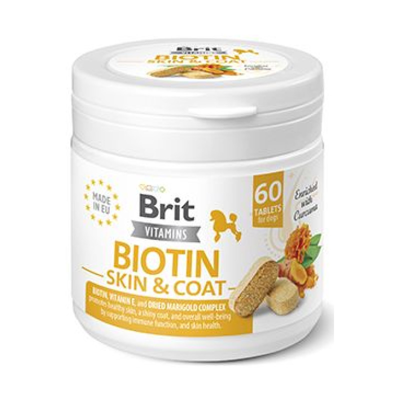 Brit Dog Vitamins Biotin Skin&Coat 120g (60tbl)