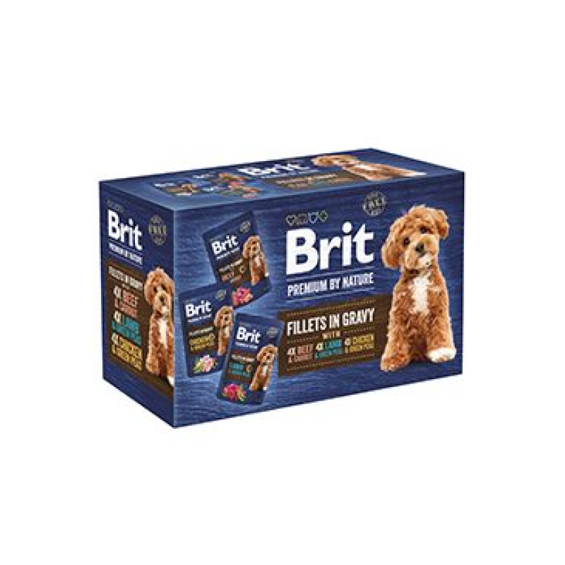 Brit Premium Dog Fillets Gravy Multipack 1020g