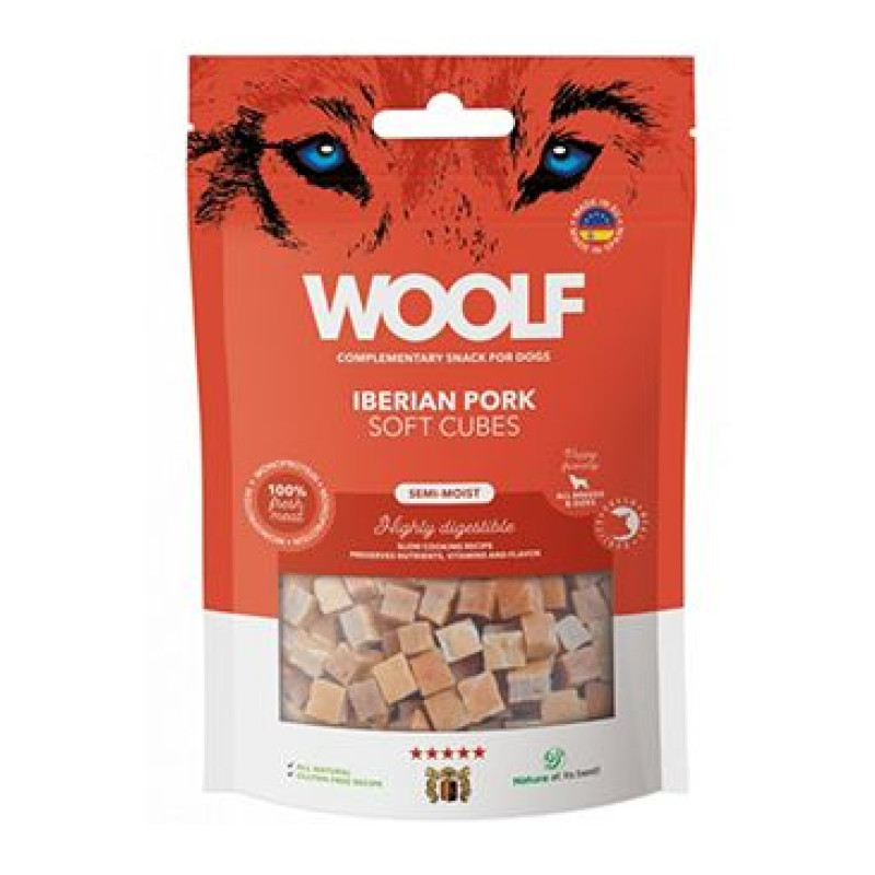 WOOLF pochoutka Soft Cubes Iberian Pork 100g