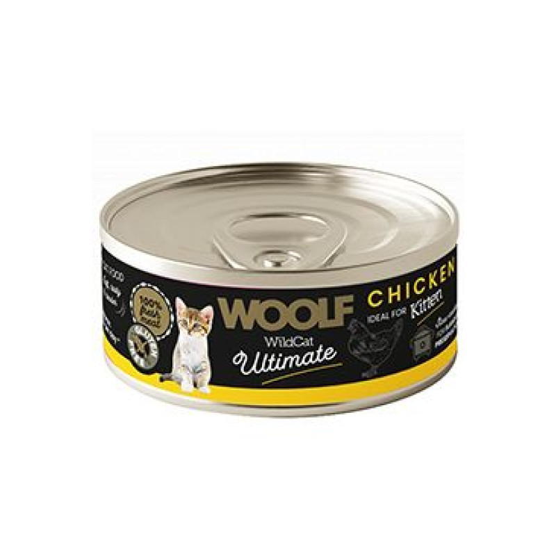 WOOLF Wildcat Ultimate konz Kitten Chicken pate 85g