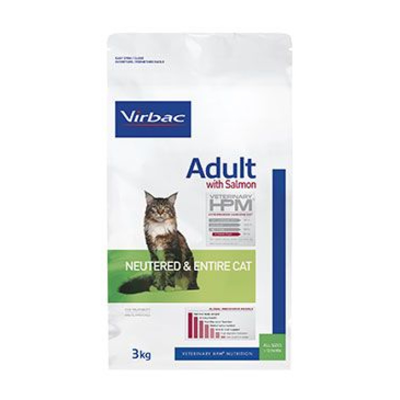 VET HPM Adult Cat Salmon Neutered & Entire 3kg