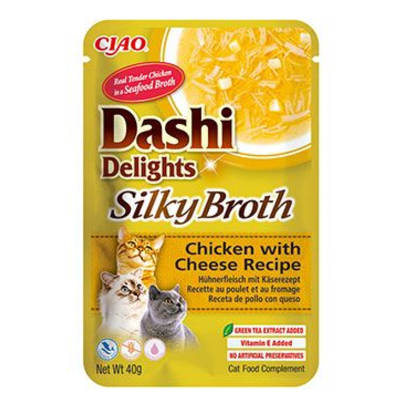 Churu Cat Dashi Delights Silky Broth Chick&Cheese 40g