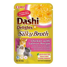 Churu Cat Dashi Delights Silky Broth Chick&Salmon 40g