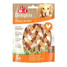 Pochoutka 8in1 Delights Chewy Braids XS/S 75g