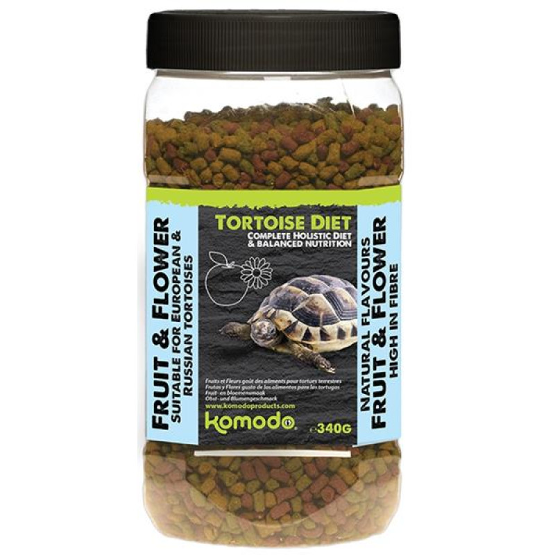 Komodo Tort. Diet - suchoz. želva, ovoce+květy 340g