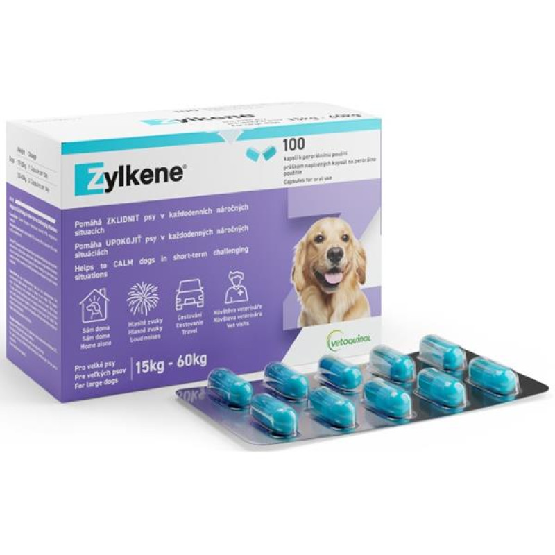 Zylkene 450mg pro velké psy od 15kg do 60kg 100 ks