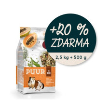 PUUR guinea pig - morče 2,5kg + 500g ZDARMA