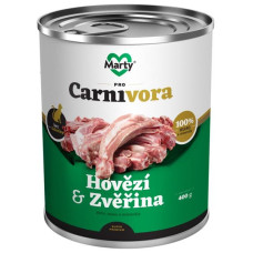 MARTY konz. pro kočky ProCarnivora-hovězí+zvěř 400g