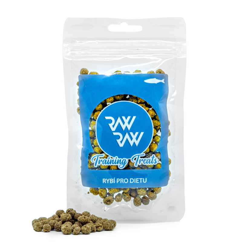 RAW RAW Training Treats Rybí pro dietu 60g DMT 03/25