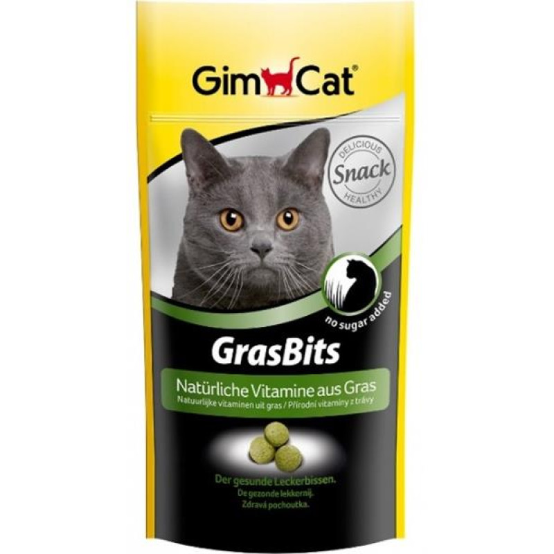 Gimcat Tablety GrasBits s kočičí trávou 40 g