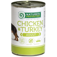 Nature's Protection Dog konz.Adult kuře/krůta 400 g